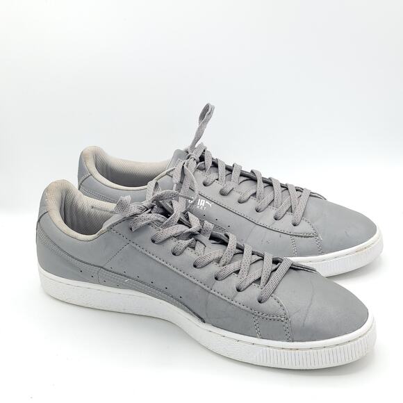 Puma basket silver  reflective low top  358637 01 men\'s size 13 main image 7